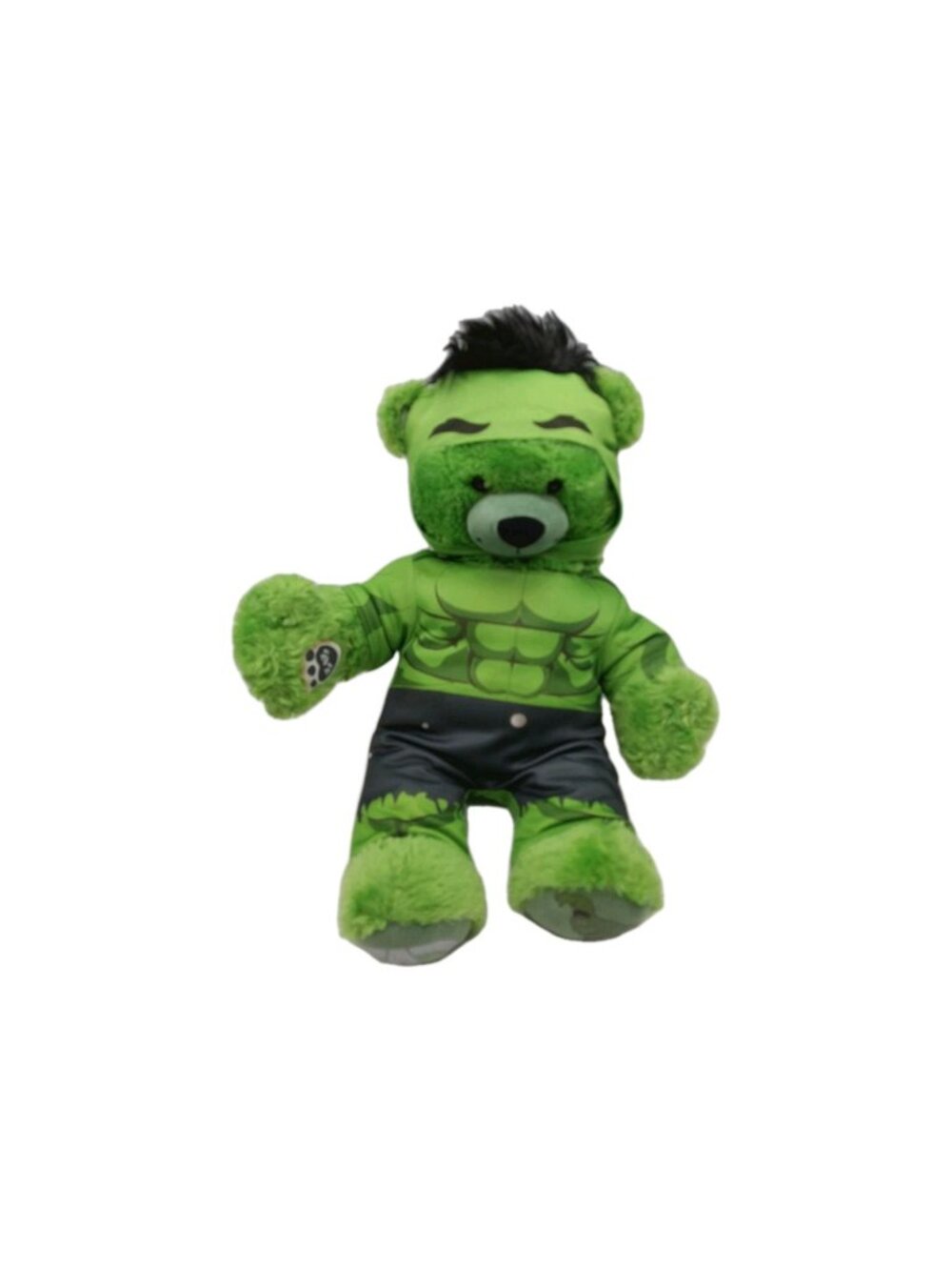 Build A Bear Marvel Avengers Incredible Hulk Bear Plush 17" Green 2015 READ
